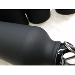 Матовая спортивная бутылка Oregon с карабином и объемом 400 мл, черный