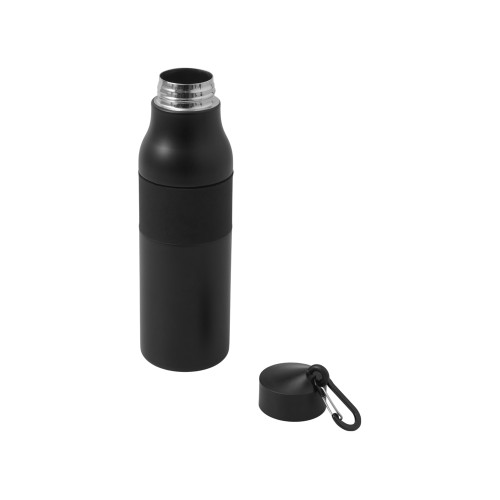 Вакуумная термобутылка с карабином «Saddle», 530 мл, черный