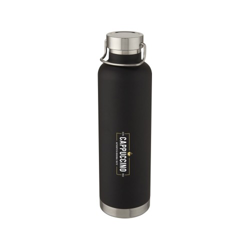 Thor, медная спортивная бутылка объемом 1 л с вакуумной изоляцией, черный
