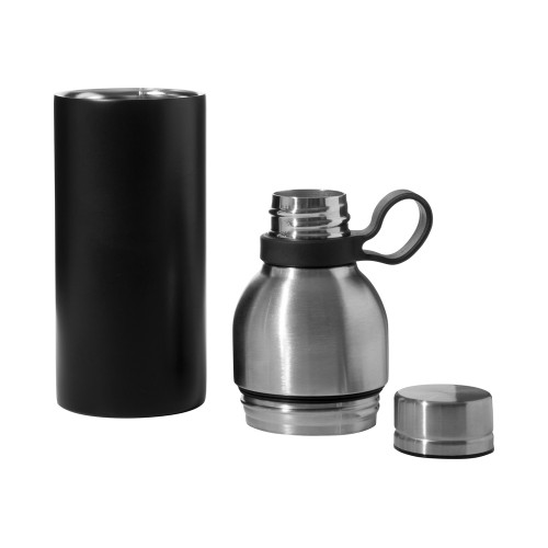 Универсальная составная термобутылка "Inverse", 550 мл, черный