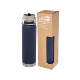 Спортивная бутылка Thor объемом 750 мл с медной обшивкой и вакуумной изоляцией, синий