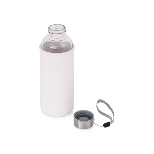 Бутылка для воды "Pure" c чехлом, 420 мл, белый