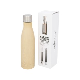Бутылка Vasa с вакуумной изоляцией и покрытием под дерево, коричневый