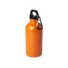 Одностенная бутылка для воды с карабином Oregon, изготовленная из нержавеющей стали, сертифицированной по стандарту RCS, объемом 400 мл - Оранжевый