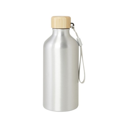 Бутылка для воды Malpeza из переработанного алюминия, 500 мл - Серебряный