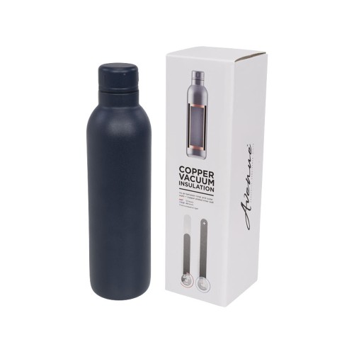 Спортивная бутылка Thor с вакуумной изоляцией объемом 510 мл, синий