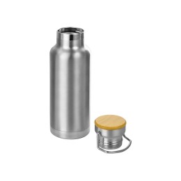 Медная спортивная бутылка с вакуумной изоляцией Thor объемом 480 мл, серебристый
