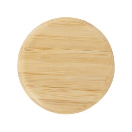 Стеклянная бутылка для воды Porto объемом 500 мл с силиконовой ручкой и бамбуковой крышкой - Brick