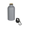 Oregon одностенная бутылка для воды с карабином, изготовленная из нержавеющей стали, сертифицированной по стандарту RCS, объемом 400 мл - Серый