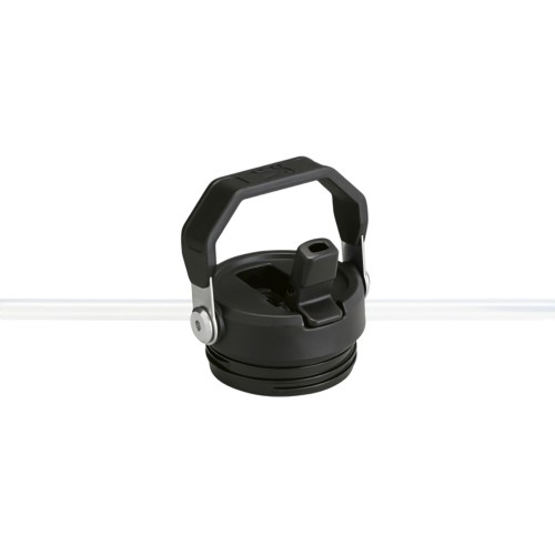 Бутылка для воды объемом 1,06 литра с откидной трубочкой Stanley IceFlow™ 2.0 - сплошной черный