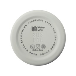 Стальная бутылка "Rely", 650 мл, дымчато-белый  (off white)