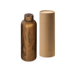 Вакуумная термобутылка «Britewood S3», 500 мл, крафтовый тубус