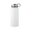 Supra медная спортивная бутылка объемом 1 л с вакуумной изоляцией и 2 крышками, белый