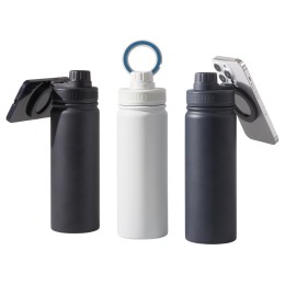 Вакуумная термобутылка с magsafe-держателем "INSIDER", 600 мл, синий