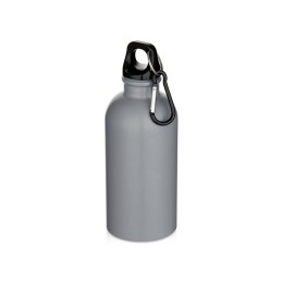 Oregon одностенная бутылка для воды с карабином, изготовленная из нержавеющей стали, сертифицированной по стандарту RCS, объемом 400 мл - Серый