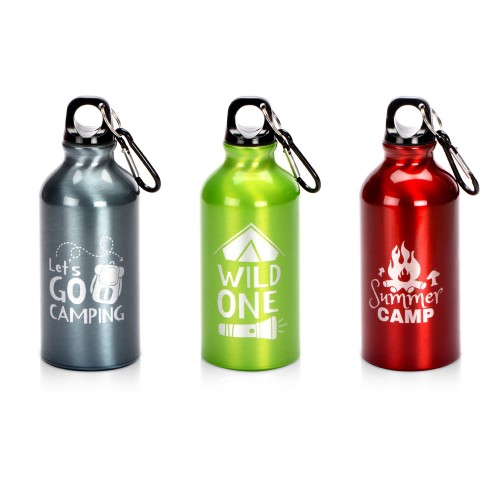 Бутылка "Oregon" с карабином 400мл, черный (P)