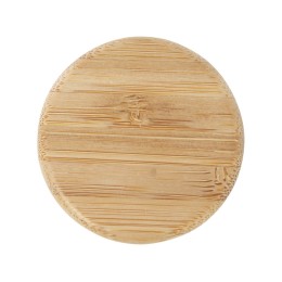 Lume бутылка из матового содово-известкового стекла объемом 500 мл с бамбуковой крышкой - Белый