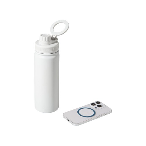 Вакуумная термобутылка с magsafe-держателем "INSIDER", 600 мл, белый