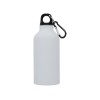 Матовая спортивная бутылка Oregon с карабином и объемом 400 мл, белый