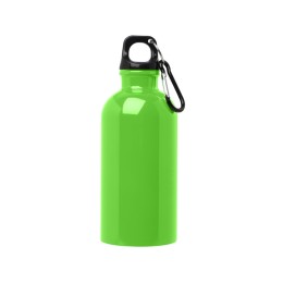 Одностенная бутылка для воды с карабином Oregon, изготовленная из нержавеющей стали, сертифицированной по стандарту RCS, объемом 400 мл - Зеленое яблоко