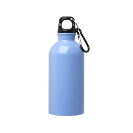 Одностенная бутылка для воды с карабином Oregon, изготовленная из нержавеющей стали, сертифицированной по стандарту RCS, объемом 400 мл - Cloud Blue