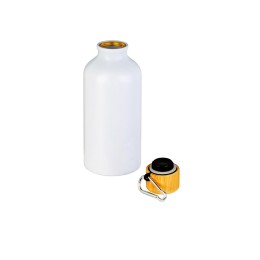 Бутылка "Hip S Bamboo" с карабином 400мл, белый