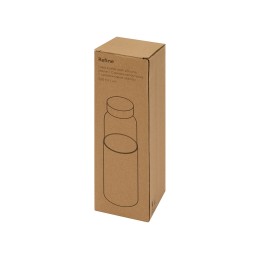 Бутылка для воды стеклянная "Refine", в чехле, 550 мл, голубой