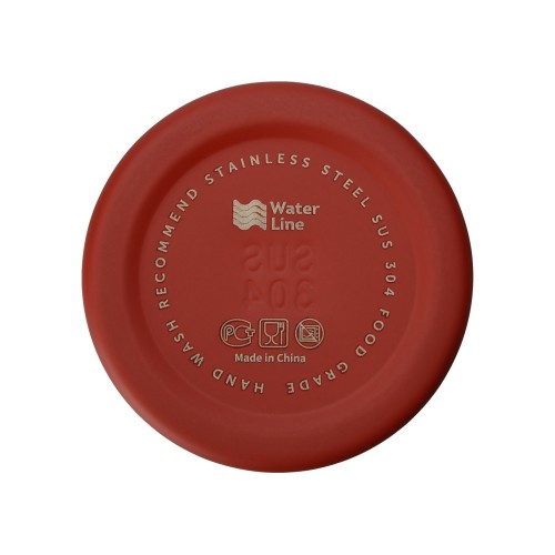 Стальная бутылка "Rely", 650 мл, красный матовый