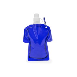 Гибкая емкость для питья MANDY в форме футболки, 470 мл, королевский синий