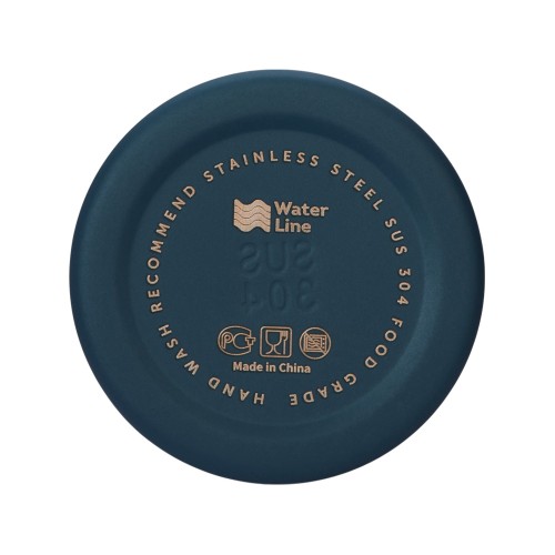 Стальная бутылка "Rely", 650 мл, NEW темно-синий 295C матовый