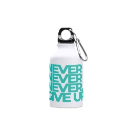 Алюминиевая бутылка с карабином YACA, белый