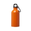 Одностенная бутылка для воды с карабином Oregon, изготовленная из нержавеющей стали, сертифицированной по стандарту RCS, объемом 400 мл - Оранжевый