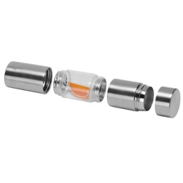 Бутылка для воды FLAVOUR U SEE, 460 мл, серебристый