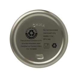 Бутылка с вакуумной изоляцией Vasa объемом 500 мл, титан