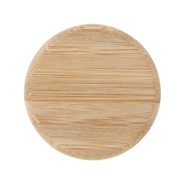 Стеклянная бутылка для воды Porto объемом 500 мл с силиконовой ручкой и бамбуковой крышкой - Серый