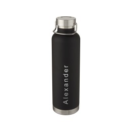 Thor, медная спортивная бутылка объемом 1 л с вакуумной изоляцией, черный