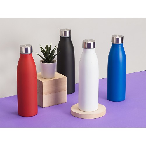 Стальная бутылка "Rely", 650 мл, дымчато-белый  (off white)