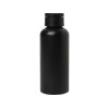 Trinity бутылка для воды из переработанного алюминия, сертифицированного согласно RCS, объемом 600 мл, с крышкой из переработ - сплошной черный