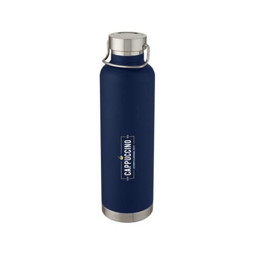 Thor, медная спортивная бутылка объемом 1 л с вакуумной изоляцией, синий