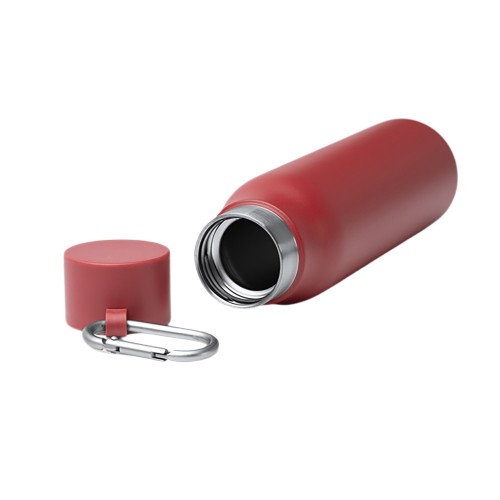 Термобутылка CUBEL/КЬЮБЕЛ с двойными стенками, темно-красный