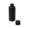 Trinity бутылка для воды из переработанного алюминия, сертифицированного согласно RCS, объемом 600 мл, с крышкой из переработ - сплошной черный