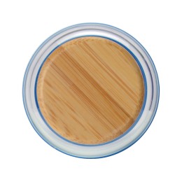 Бутылка для воды стеклянная "Refine", в чехле, 550 мл, темно-синий (P)