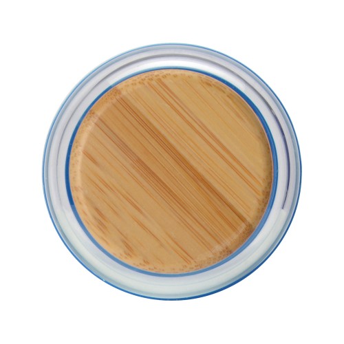 Бутылка для воды стеклянная "Refine", в чехле, 550 мл, темно-синий (P)