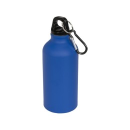 Матовая спортивная бутылка Oregon с карабином и объемом 400 мл, синий