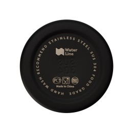 Стальная бутылка "Rely", 650 мл, черный матовый (P)