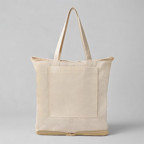 Складная сумка Jute из джута и хлопка, натуральный