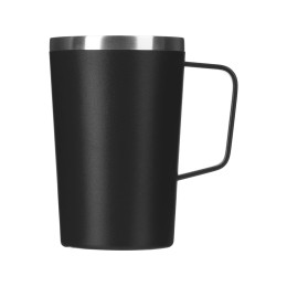 Стальная кружка с двойными стенками и порошковым покрытием "Tibet", черный