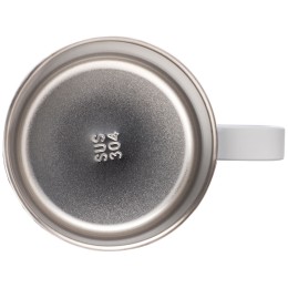 Кружка стальная Alaska с крышкой слайдером, powder coating, белый