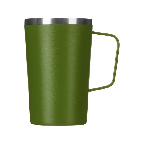 Стальная кружка с двойными стенками и порошковым покрытием "Tibet", хаки