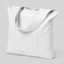 Сумка-шоппер Vest из хлопка 340 г/м2, белый
